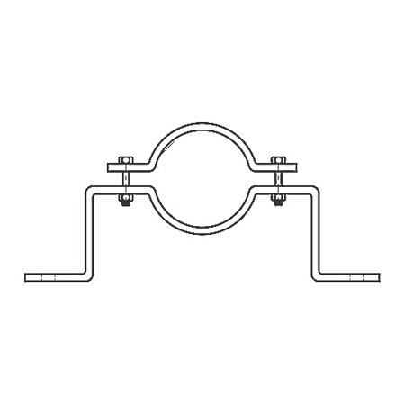 Abb Pipe Clamp, Steel, Size 1" C720L-1